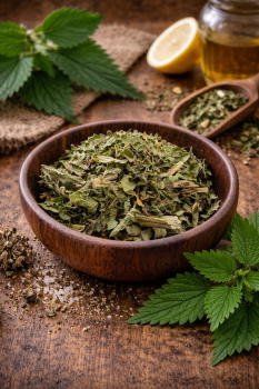 Brennesselblätter ganz